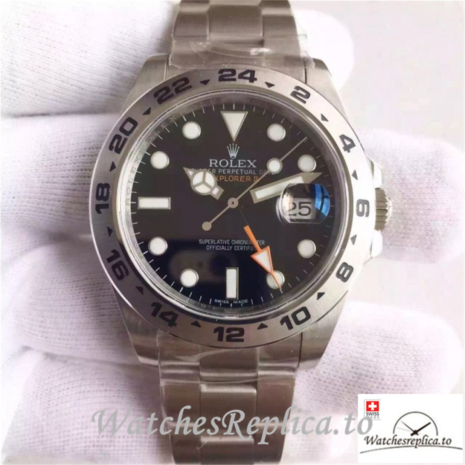 Swiss Rolex Explorer II Replica 216570 002 Stainless Steel Strap 42MM - WatchesReplica.is