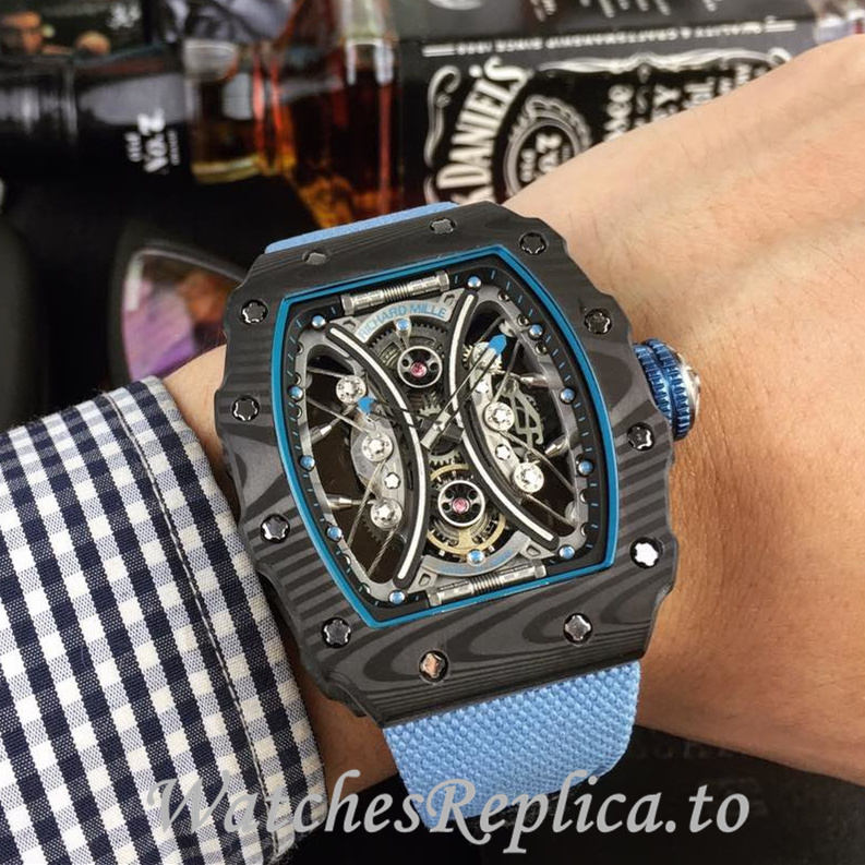 Richard Mille Replica RM53-01 Canvas strap 50MM - WatchesReplica.is
