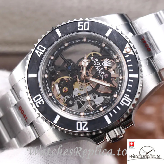 Swiss Rolex Oyster Perpetual 116610LN Replica Rubber strap 40MM - WatchesReplica.is