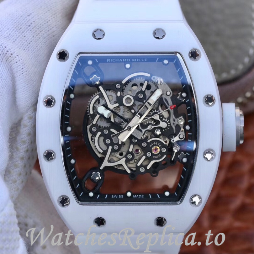 Richard Mille Replica RM055 Rubber strap 50MM - WatchesReplica.is