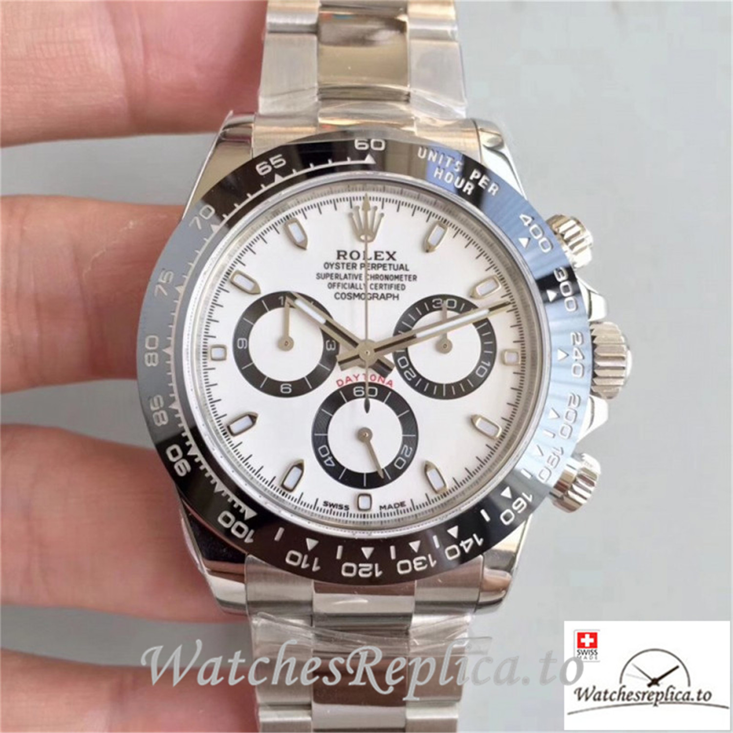 Swiss Rolex Daytona Cosmograph Replica 116500LN 002 Black Ceramic Bezel 40MM×13MM - WatchesReplica.is