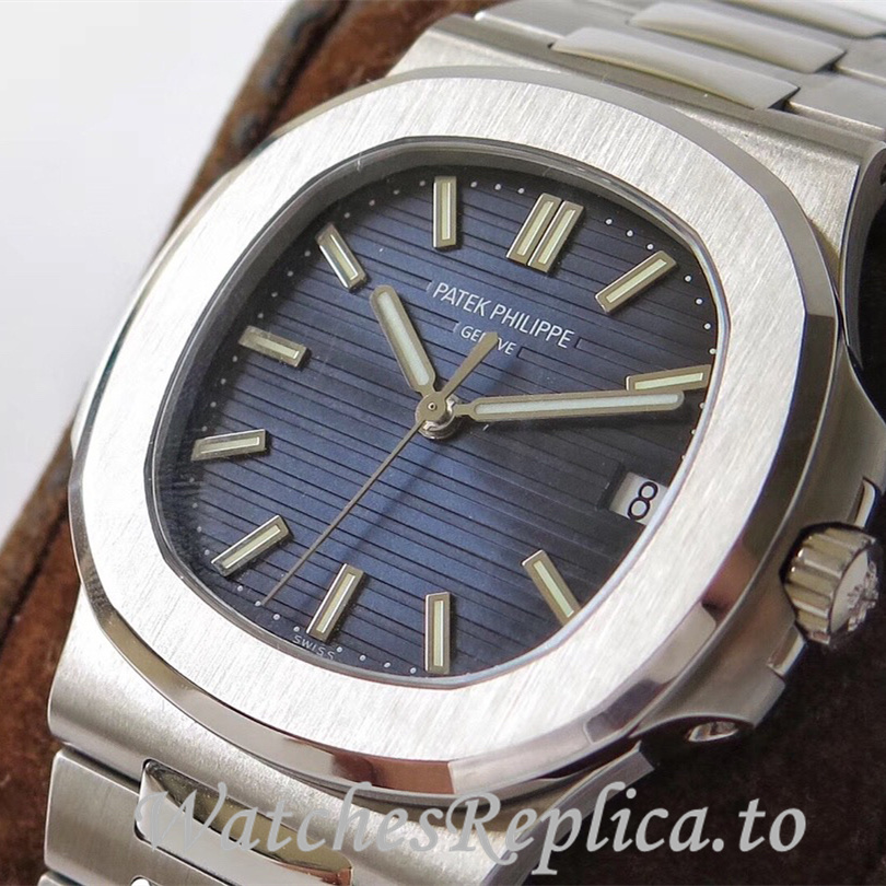 Patek Philippe Replica Nautilus Stainless steel strap 40MM - WatchesReplica.is