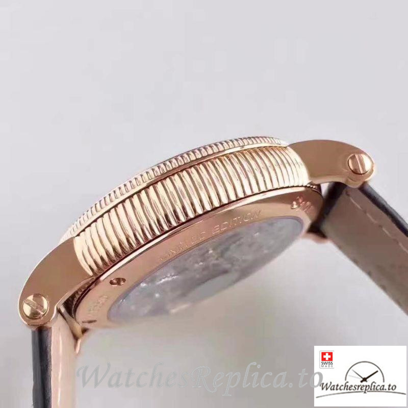Swiss Patek Philippe Tourbillon Replica Rose Gold Bezel 43MM - WatchesReplica.is
