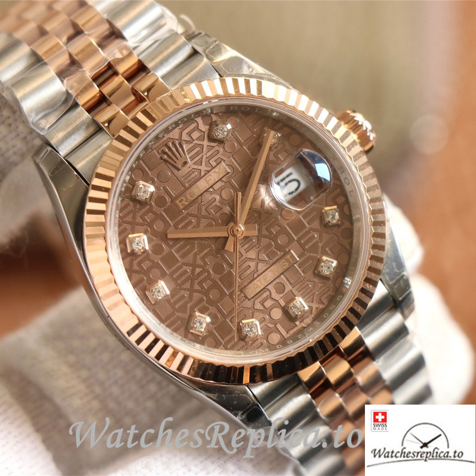 Swiss Rolex Datejust Replica 126233 Stainless steel strap 36MM - WatchesReplica.is
