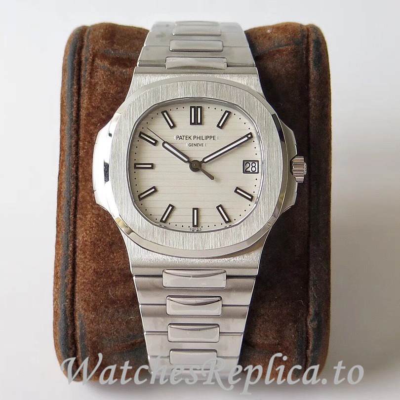 Patek Philippe Replica Nautilus Stainless steel strap 40MM - WatchesReplica.is