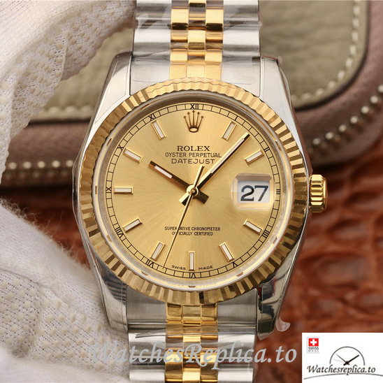 Swiss Rolex Datejust 126233 Stainless steel strap 36MM - WatchesReplica.is