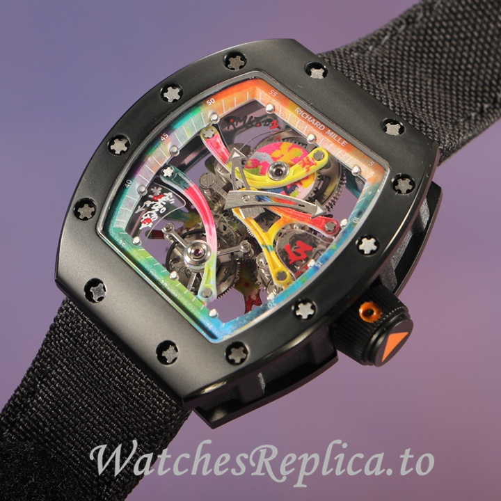 Richard Mille Replica RM68-01 Canvas strap 51MM - WatchesReplica.is