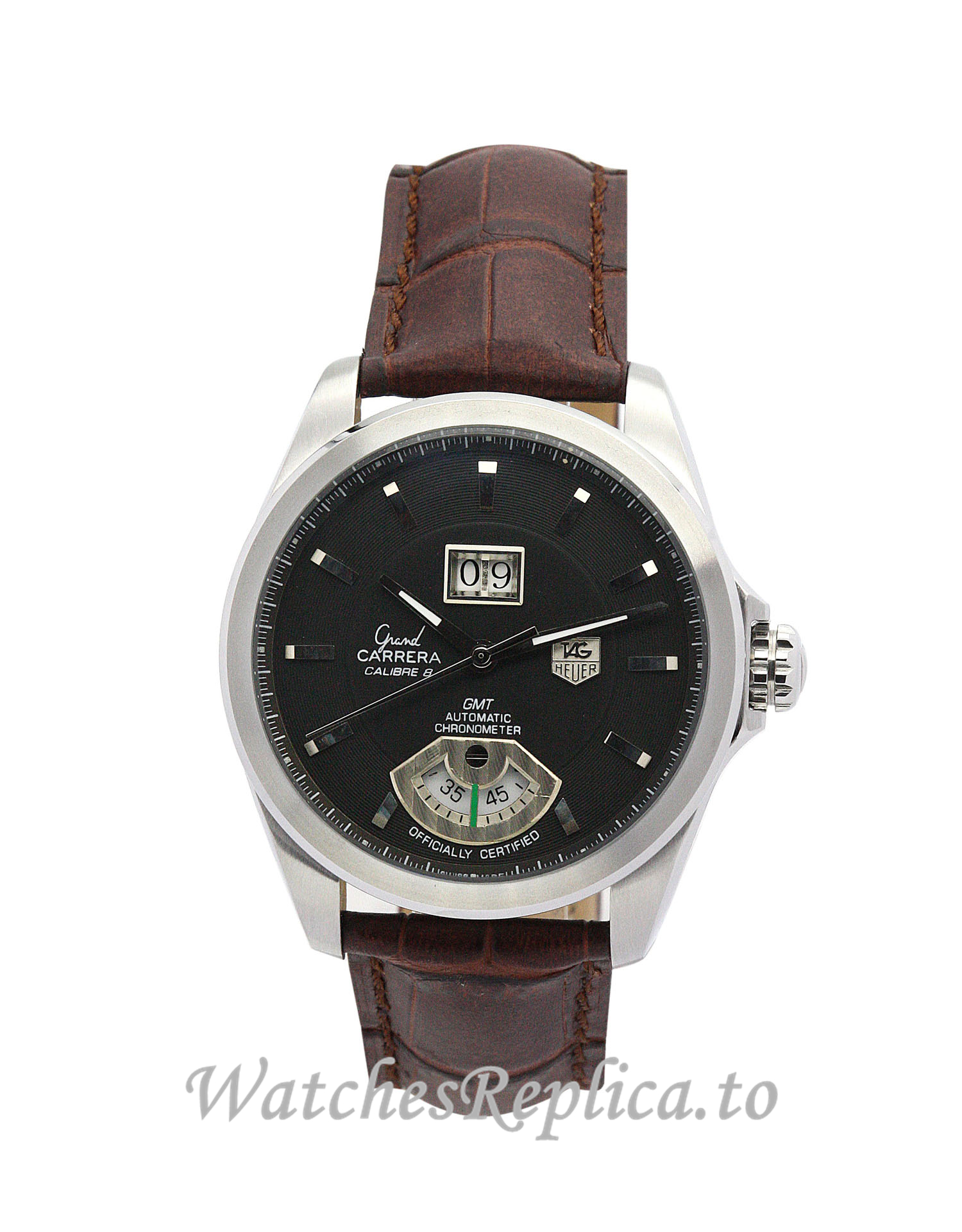 Tag Heuer Grand Carrera Brown Dial WAV5113.FC6231 43 MM - WatchesReplica.is