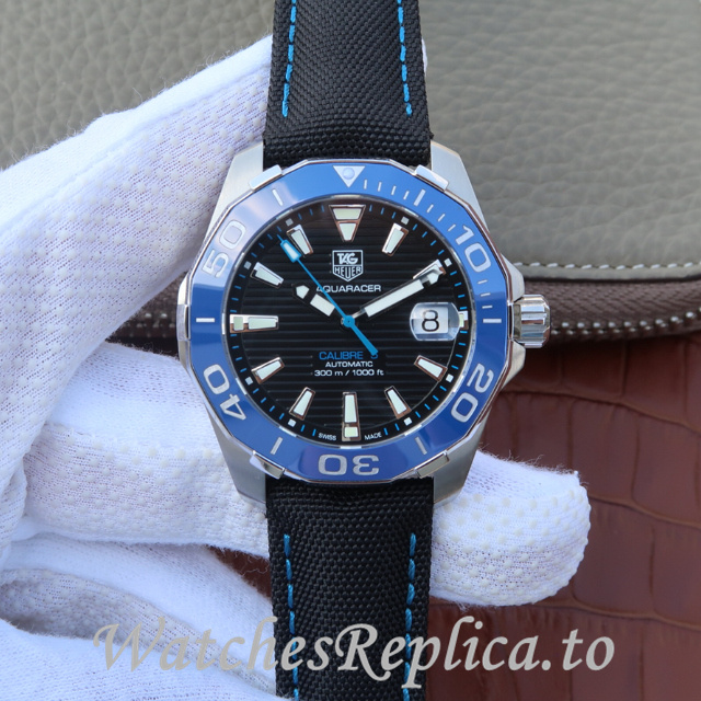 Tag Heuer Replica Aquaracer Canvas strap 43MM - WatchesReplica.is