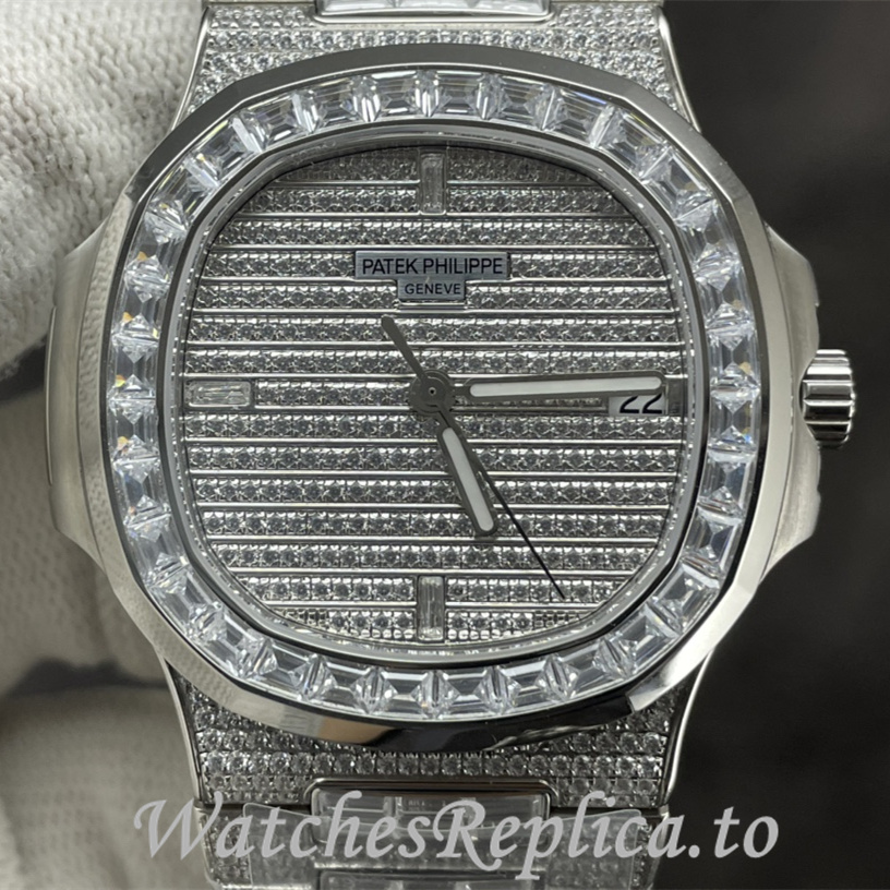 Patek Philippe Replica Nautilus Stainless steel strap 40.5MM - WatchesReplica.is