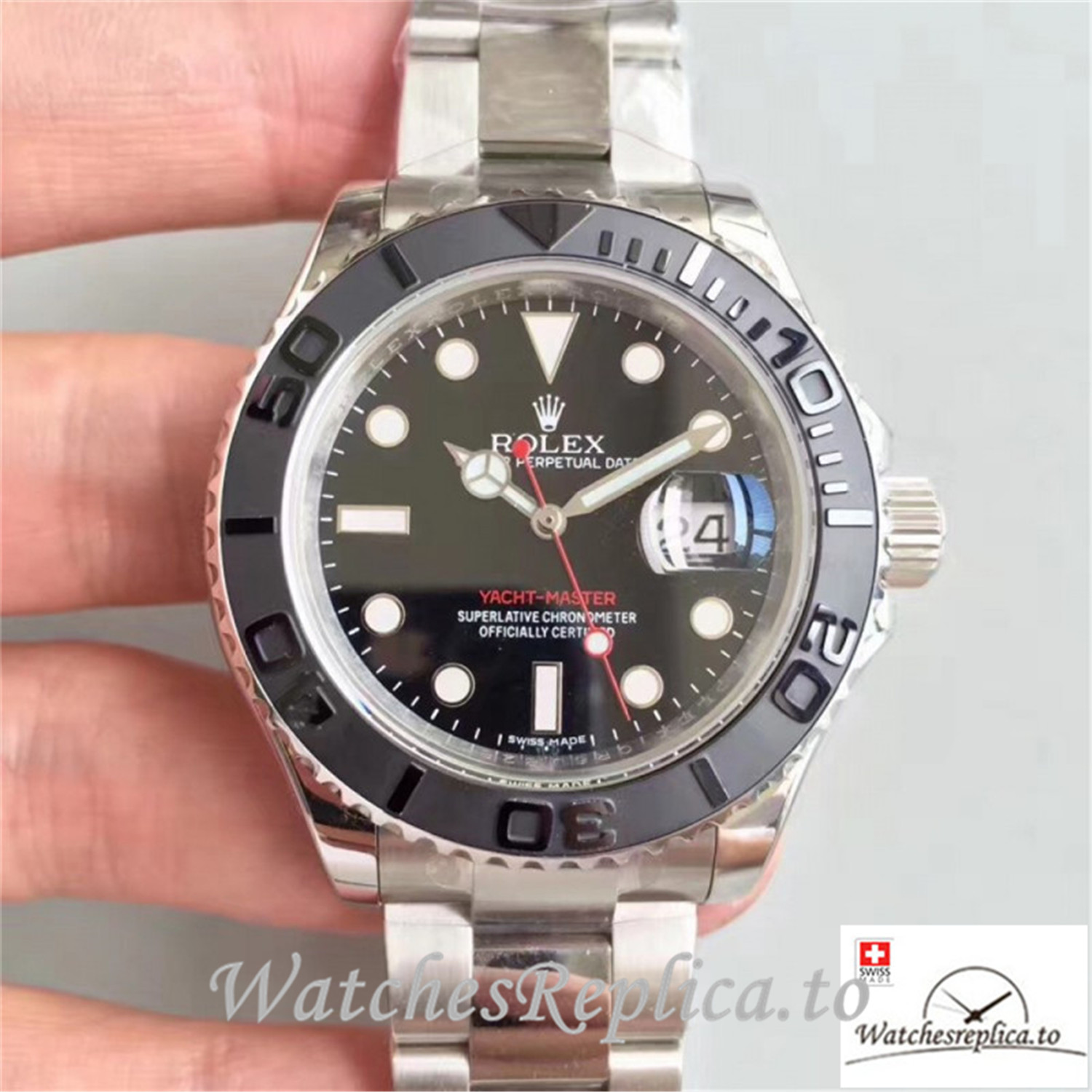 Swiss Rolex Yacht-Master Replica 116622 005 Stainless Steel Strap 40MM - WatchesReplica.is
