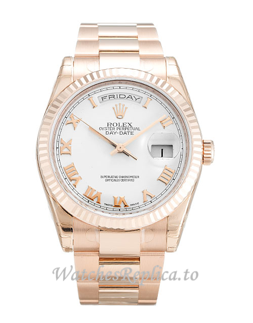 Rolex Day Date White Dia 118235 F - WatchesReplica.is