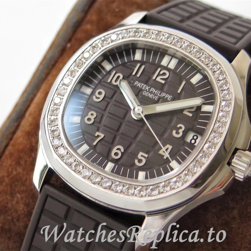 Patek Philippe Replica Aquanaut Rubber strap 35.6MM - WatchesReplica.is