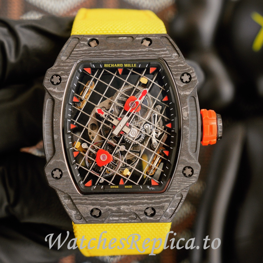 Richard Mille Replica RM27 04 Canvas strap 47.25x38.4MM - WatchesReplica.is