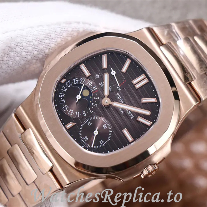 Patek Philippe Replica Nautilus 5712 Stainless steel strap 40MM - WatchesReplica.is