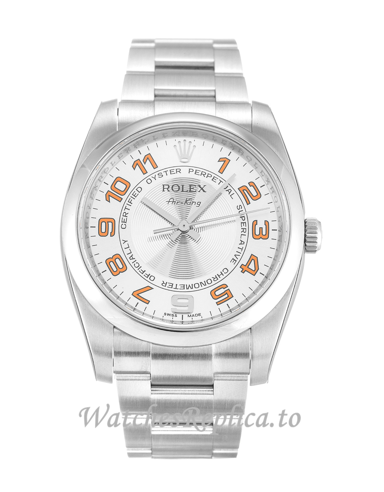 Rolex Air-King Silver Dial 114200-36 MM - WatchesReplica.is