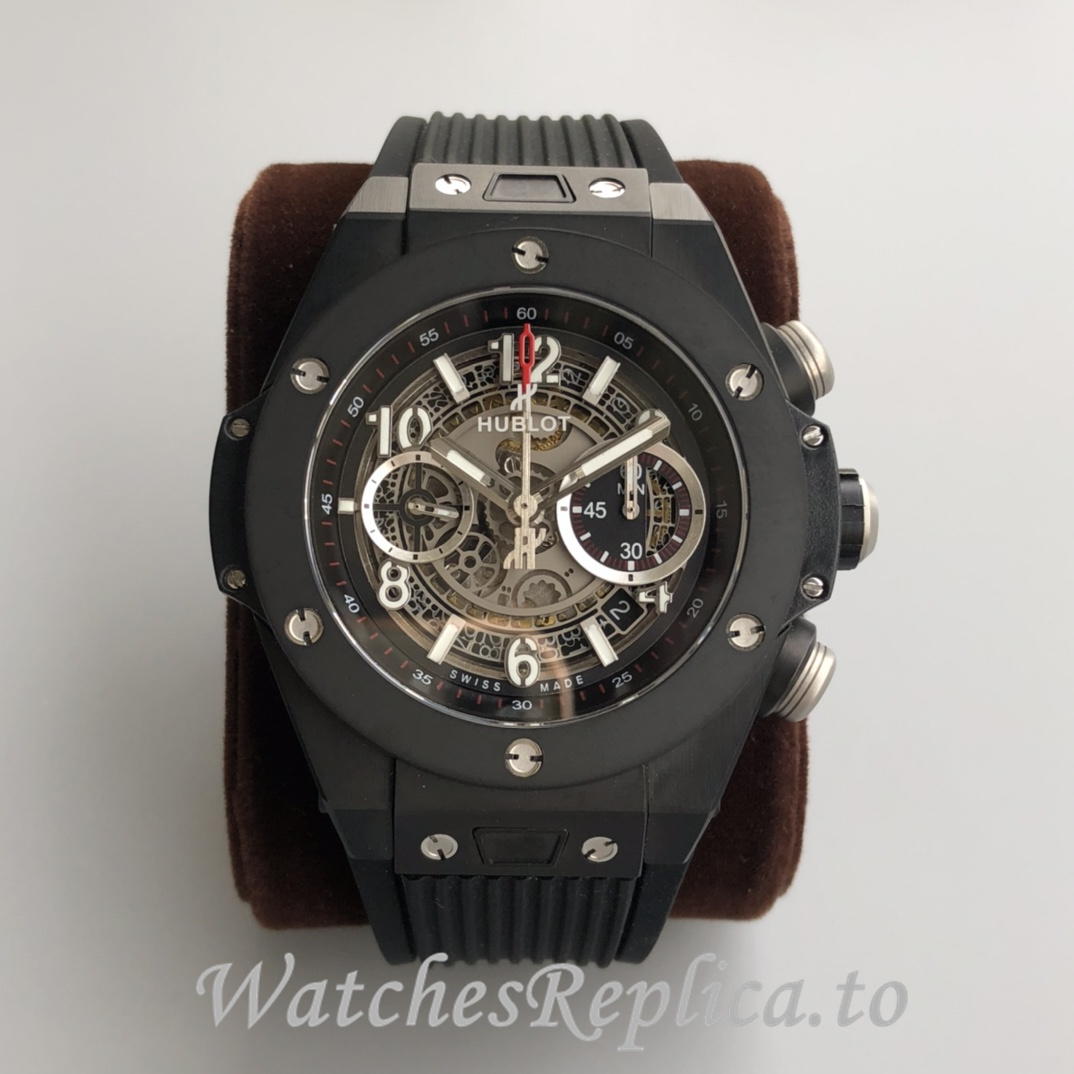 Hublot Replica Big Bang Gypsophila Chronograph v2 Rubber strap 45MM - WatchesReplica.is