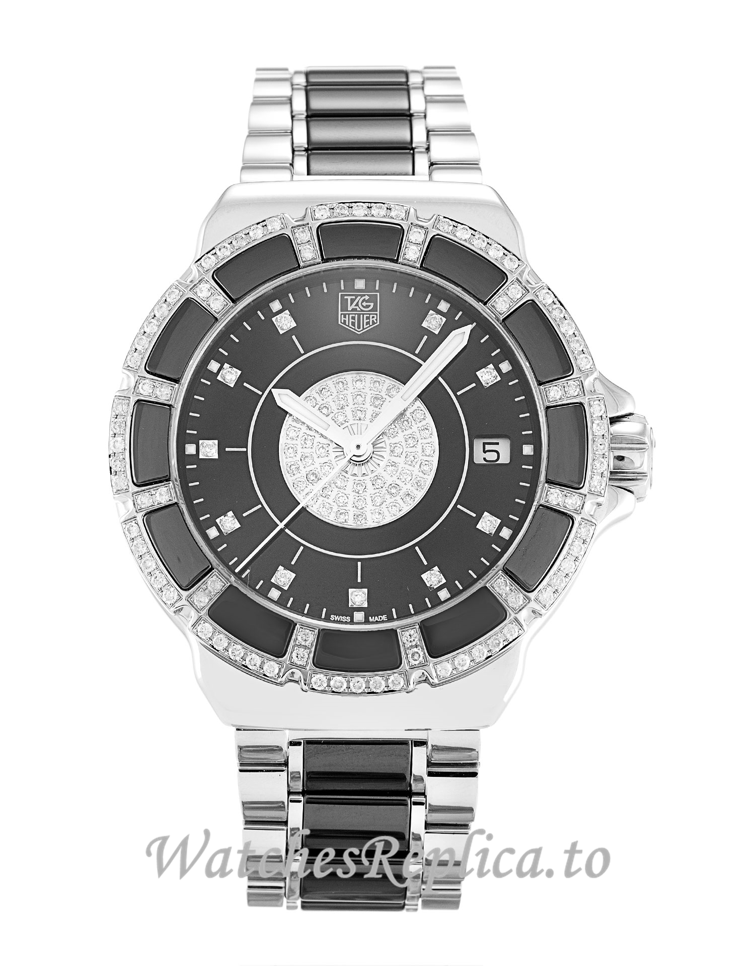 Tag Heuer Formula 1 Black Diamond Dial WAH1219.BA0859 36 MM - WatchesReplica.is