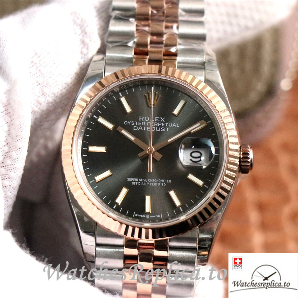 Swiss Rolex Datejust Replica 126233 Stainless steel strap 36MM - WatchesReplica.is
