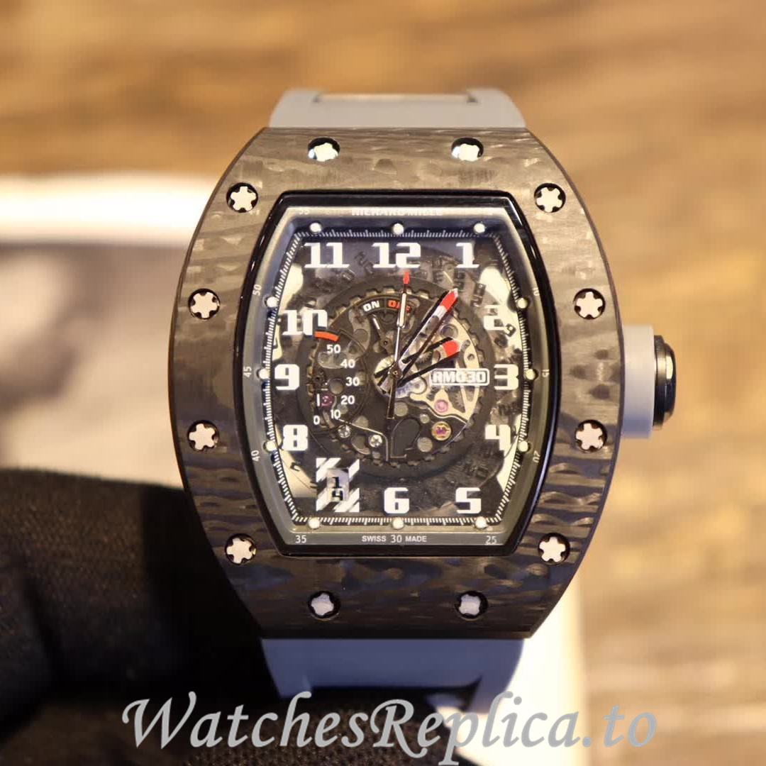 Richard Mille Replica RM030 Rubber strap 50MM - WatchesReplica.is