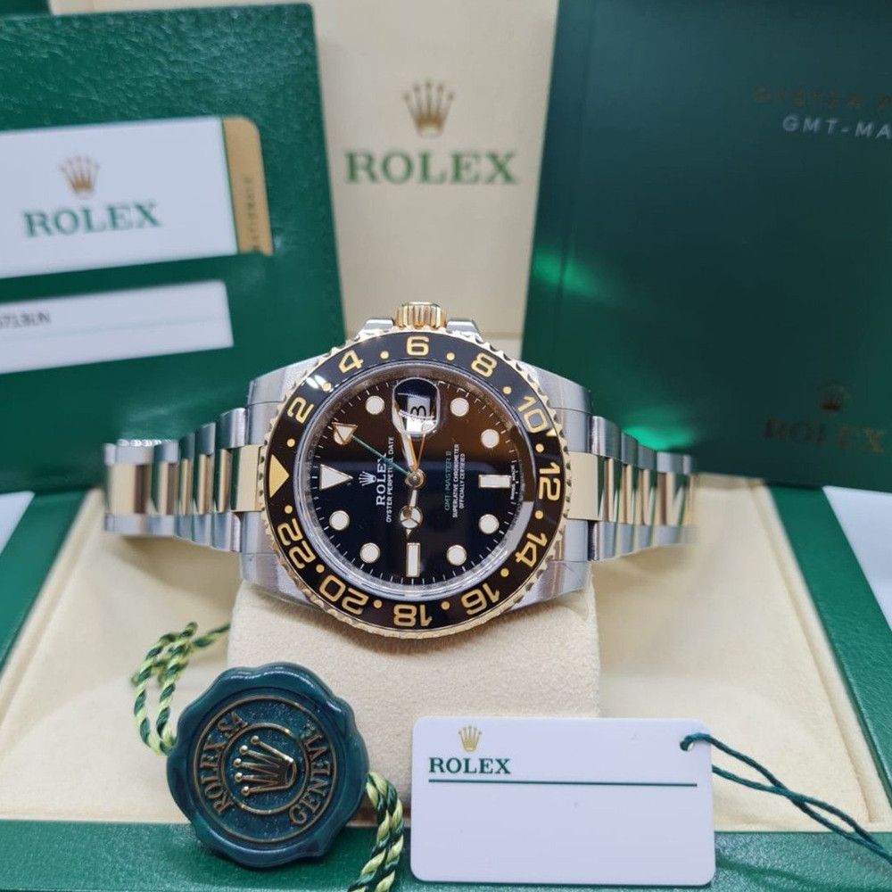 Fake Rolex GMT-Master II 116713LN 40MM - WatchesReplica.is