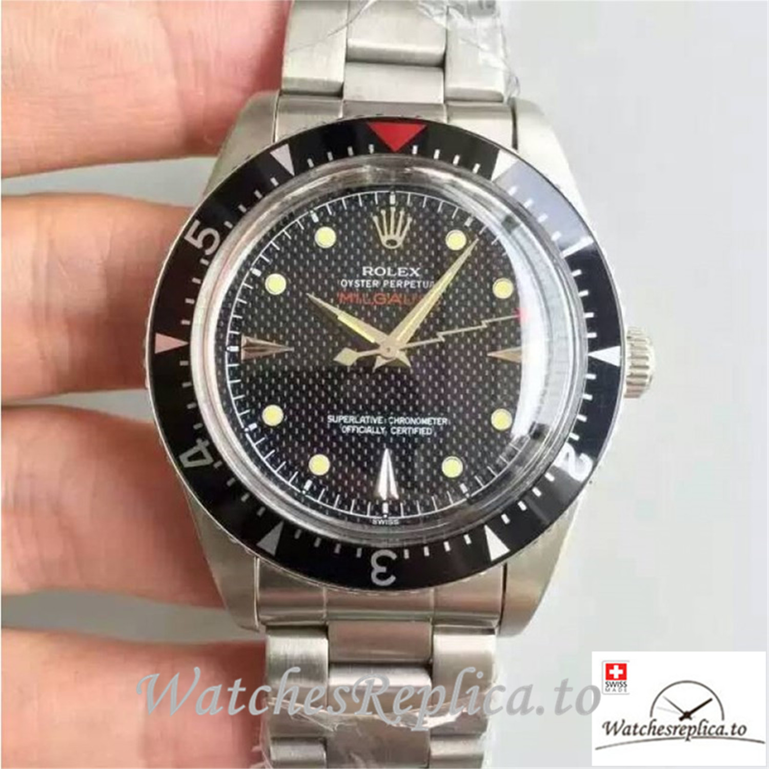 Swiss Rolex Milgauss Replica 6541 Stainless Steel Strap 38MM - WatchesReplica.is
