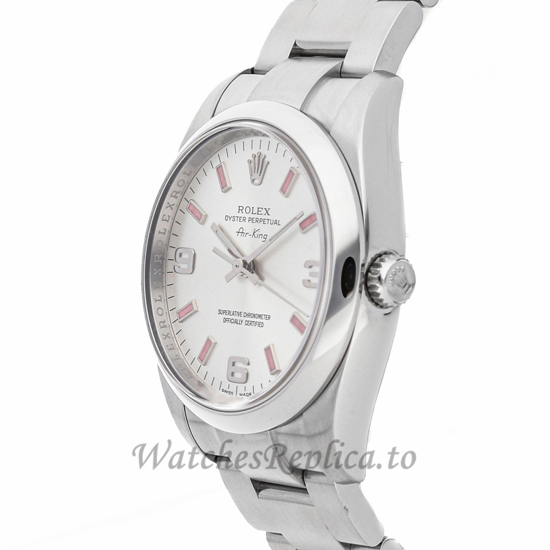 Rolex Replica Air King Ladies 34mm 114200 - WatchesReplica.is