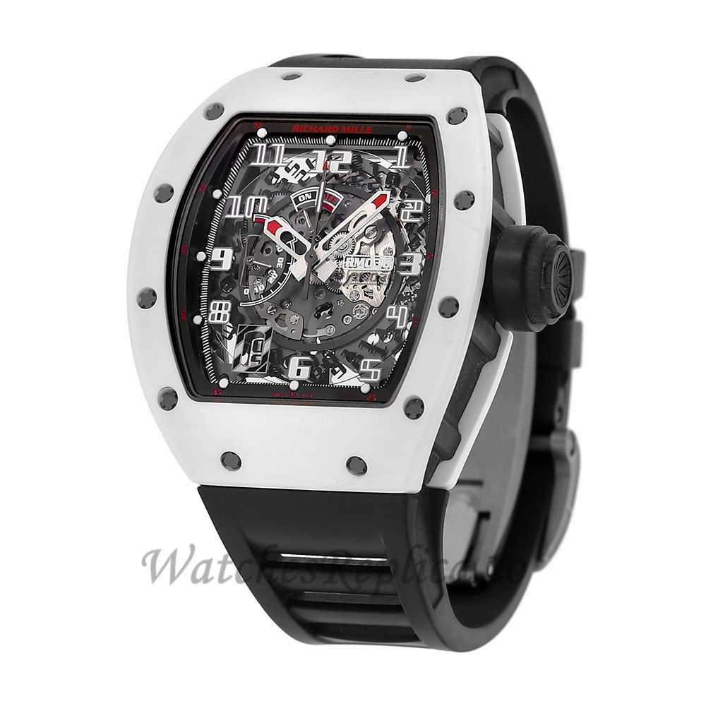 Richard Mille Replica RM030 White Rush ATZ Ceramic Automatic 50MM Watch RM 030 384410 - WatchesReplica.is