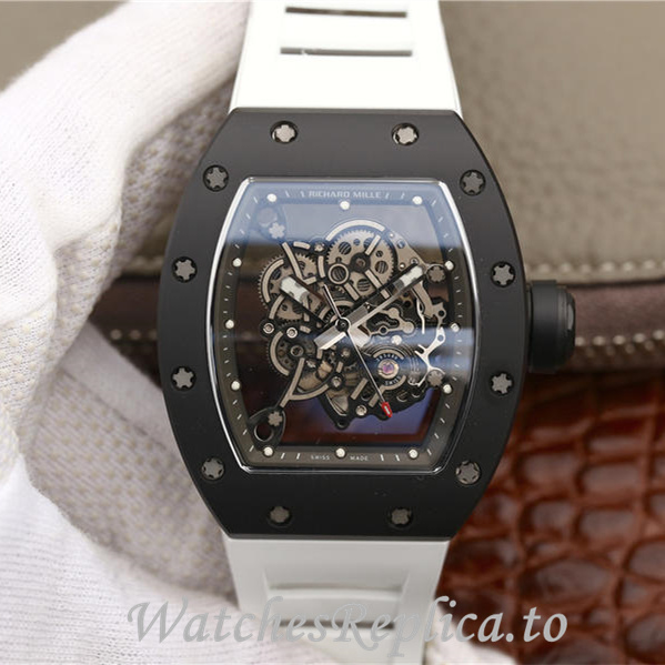 Richard Mille Replica RM055 Rubber strap 50MM - WatchesReplica.is