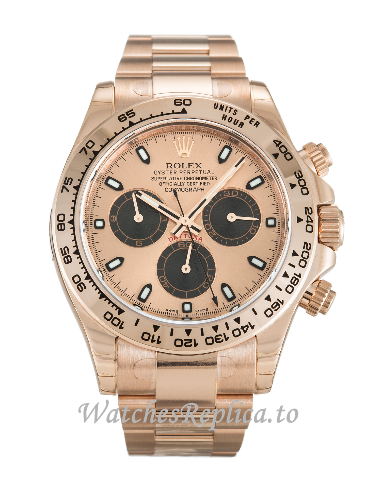 Rolex Daytona Rose Dial 116505 - WatchesReplica.is