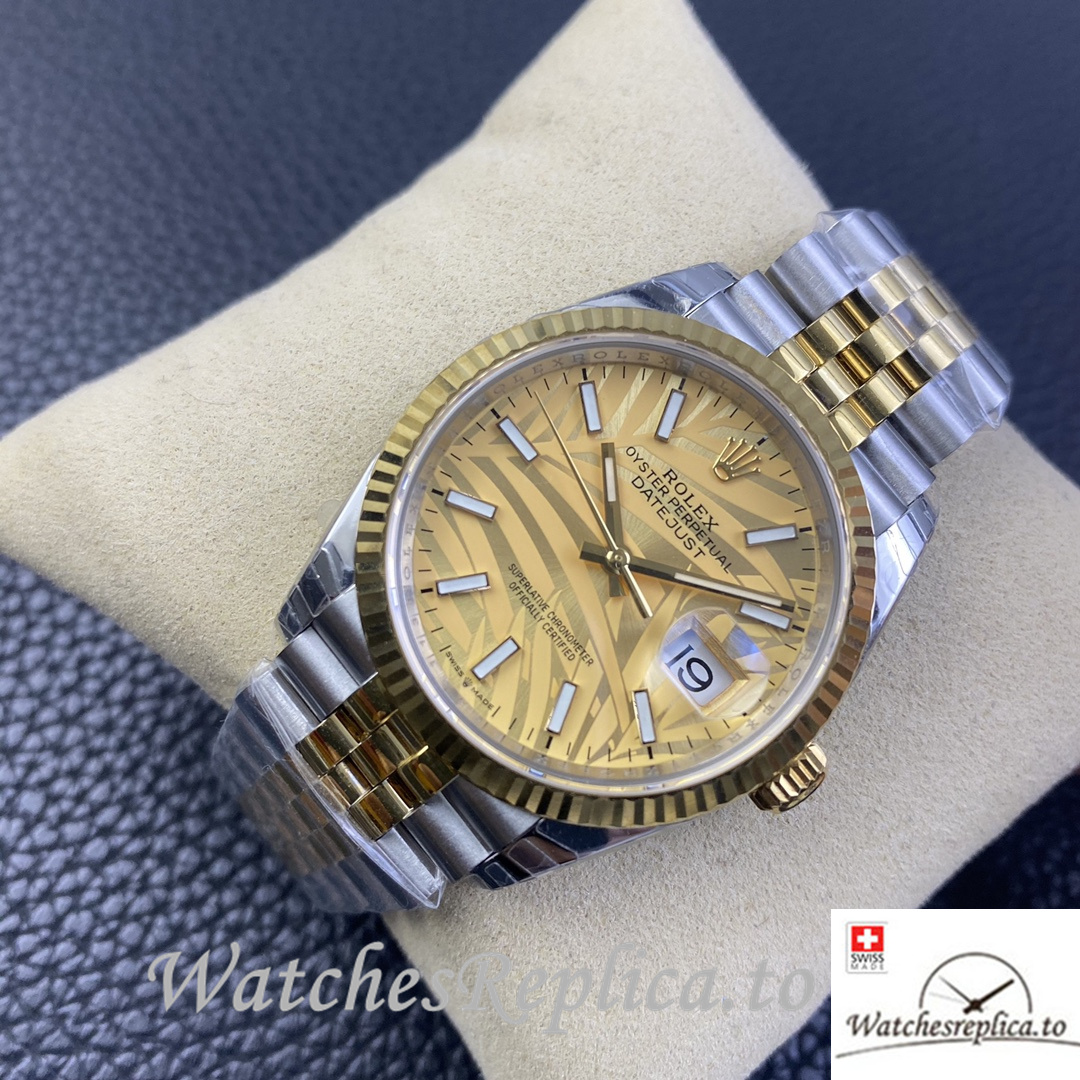 Swiss Rolex Datejust Replica 126233 Stainless steel strap 36MM - WatchesReplica.is