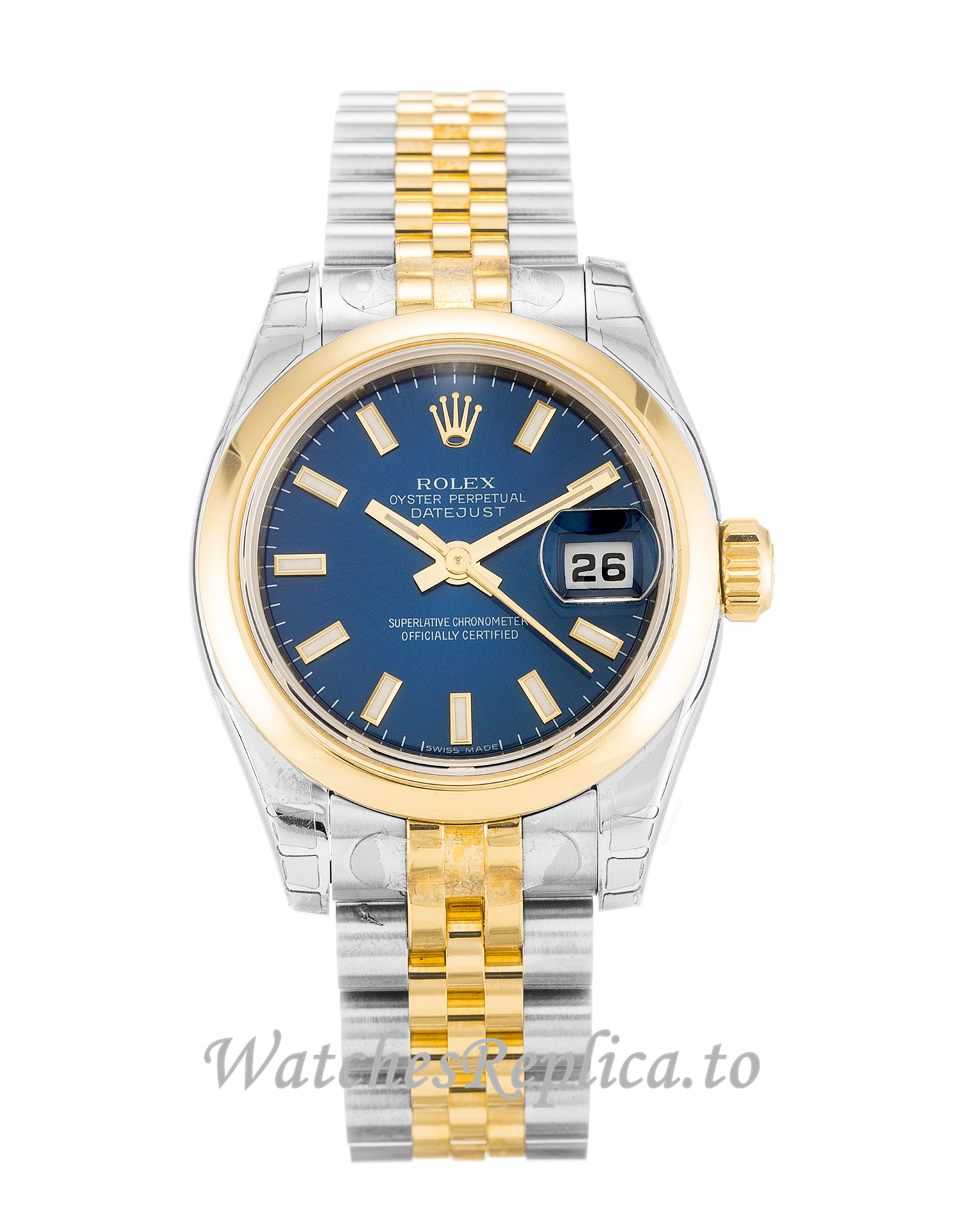 Rolex Datejust Lady Blue Dial 179163 - WatchesReplica.is