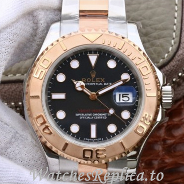 Swiss Rolex Yacht Master Replica 116621-002 Stainless steel strap 40MM - WatchesReplica.is
