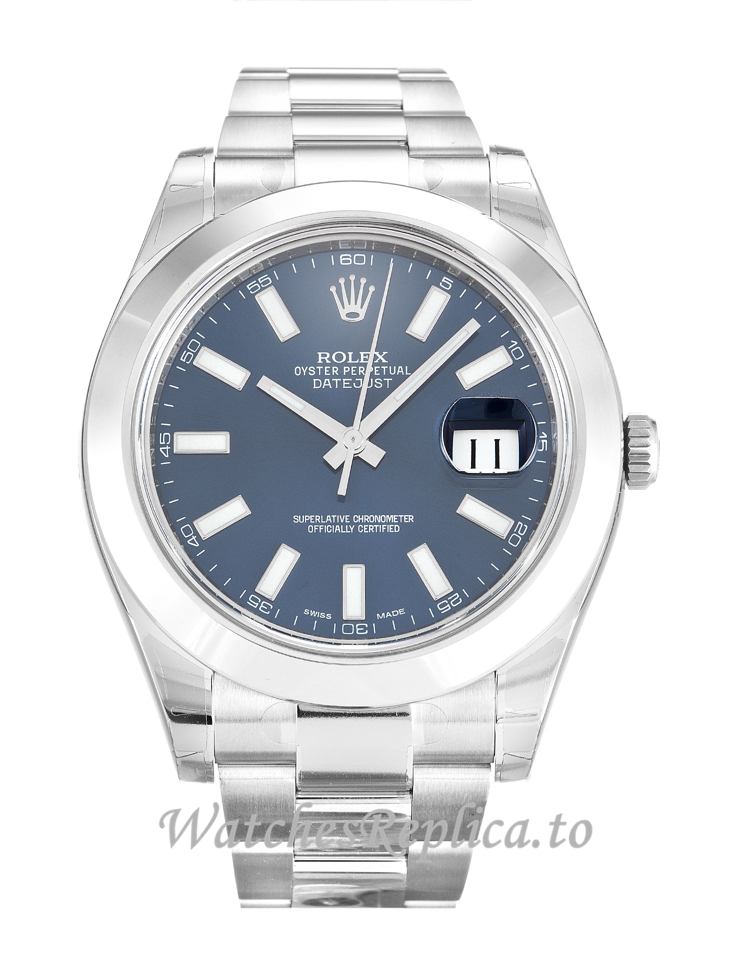 Rolex Datejust II Blue Dial 116300 - WatchesReplica.is