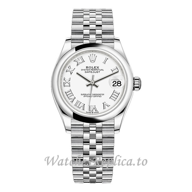 Replica Rolex Datejust m278240-0004 31MM Stainless Steel strap Ladies Watch - WatchesReplica.is