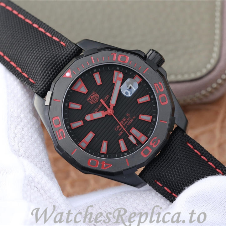 Tag Heuer Replica Aquaracer Canvas strap 43MM - WatchesReplica.is
