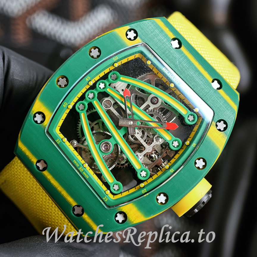 Richard Mille Replica RM59-01 Canvas strap 50MM - WatchesReplica.is