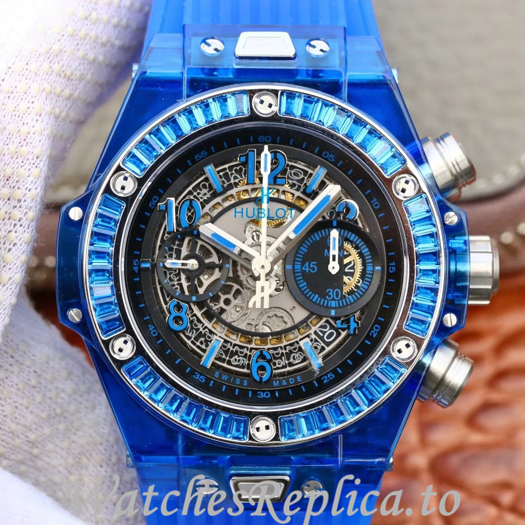 Hublot Replica 411.JX.4802.RT Rubber strap 45MM - WatchesReplica.is