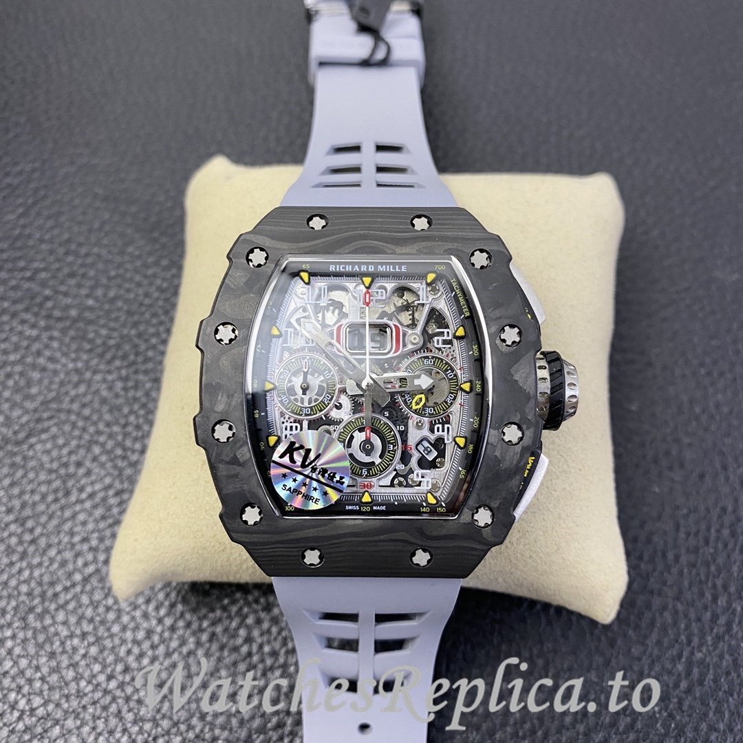 Richard Mille Replica RM-011 Rubber strap 50MM - WatchesReplica.is