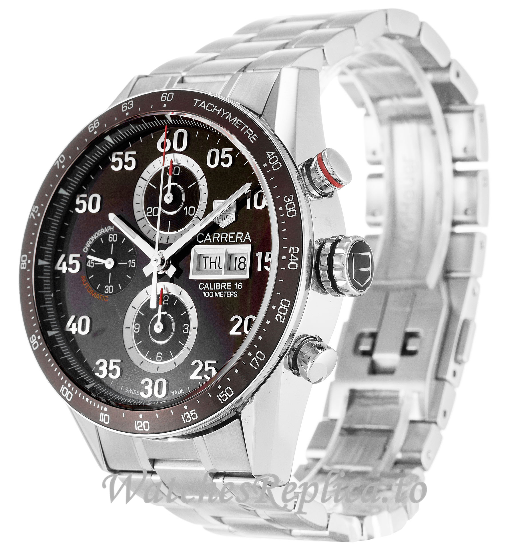 Tag Heuer Carrera Brown Dial CV2A12.FC6236 43 MM - WatchesReplica.is