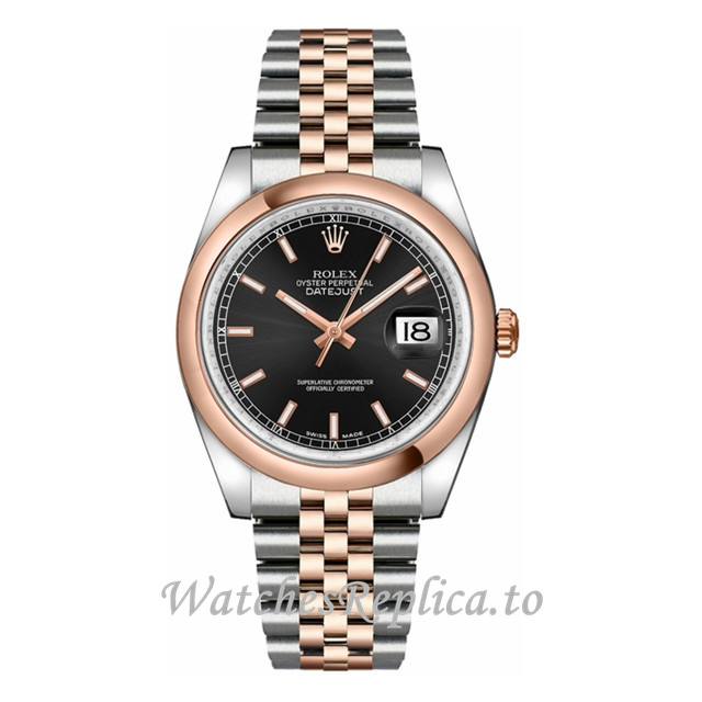 Replica Rolex Datejust 116201-15 36MM Stainless steel strap Mens Watch - WatchesReplica.is