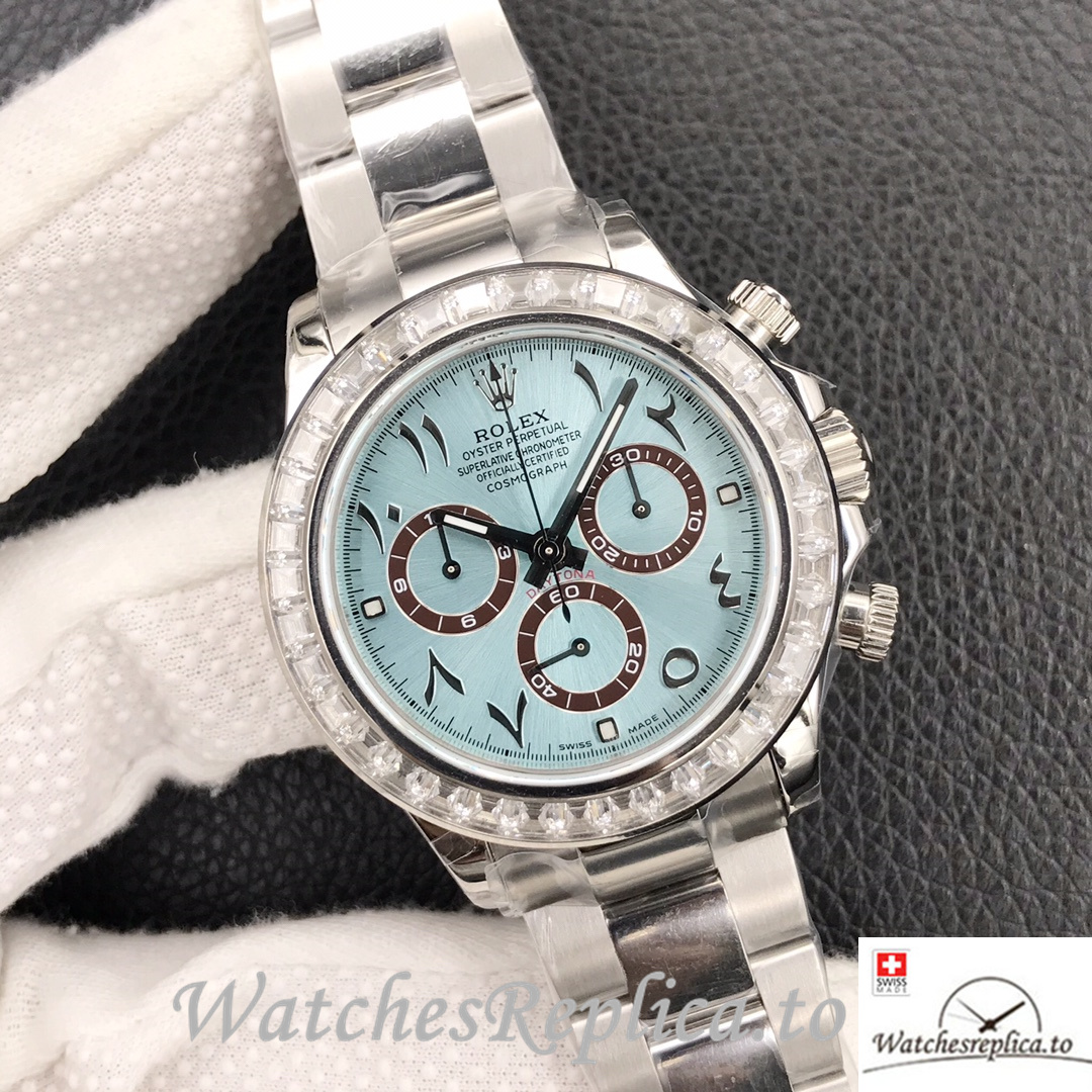 Swiss Rolex Daytona Replica Stainless steel strap 40MM - WatchesReplica.is