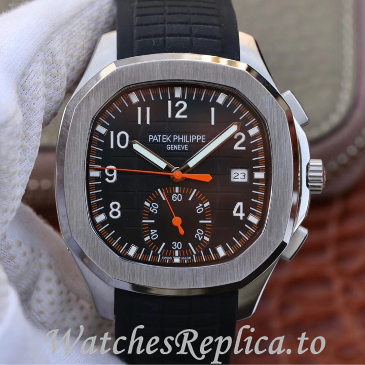 Patek Philippe Replica Aquanaut 5968A-001 Rubber strap 42.2MM - WatchesReplica.is