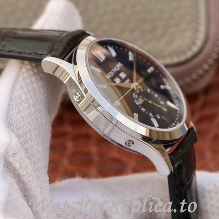 Patek Philippe Replica Complications 5396 Leather strap 38.5MM - WatchesReplica.is