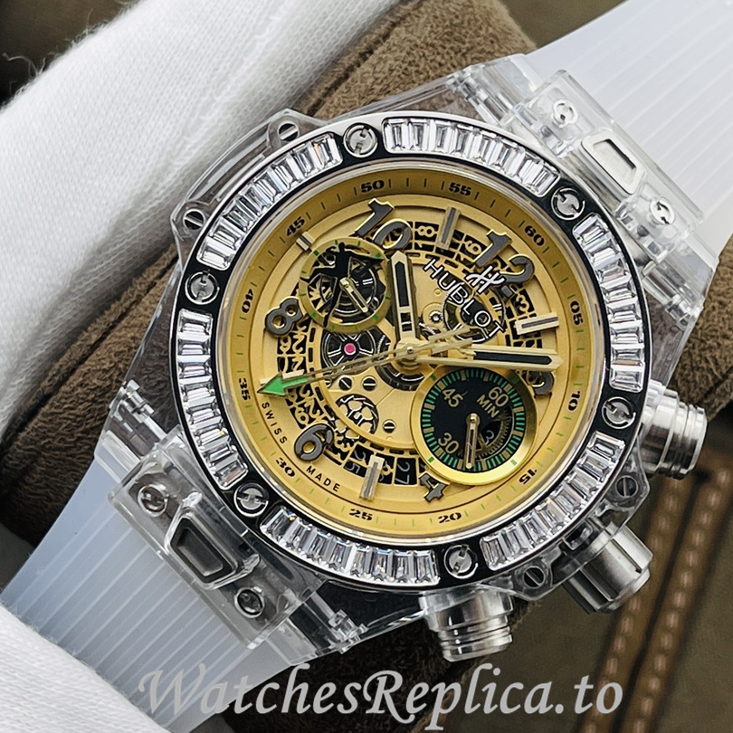 Hublot Replica 411.JX.4802.RT Rubber strap 45MM - WatchesReplica.is