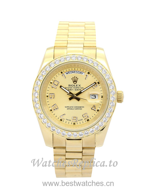 Rolex Day-Date II Champagne Dial 218348 - WatchesReplica.is