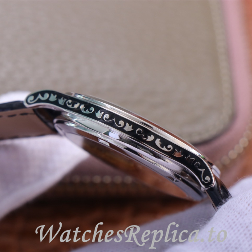 Patek Philippe Replica Calatrava 5088 Leather strap 38.6MM - WatchesReplica.is