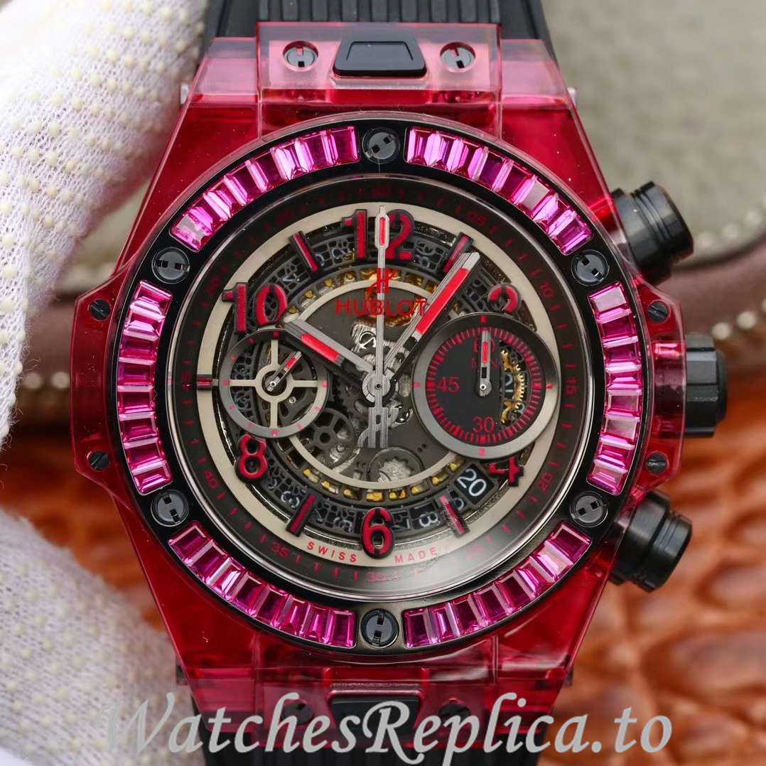 Hublot Replica 411.JX.4802.RT Rubber strap 45MM - WatchesReplica.is