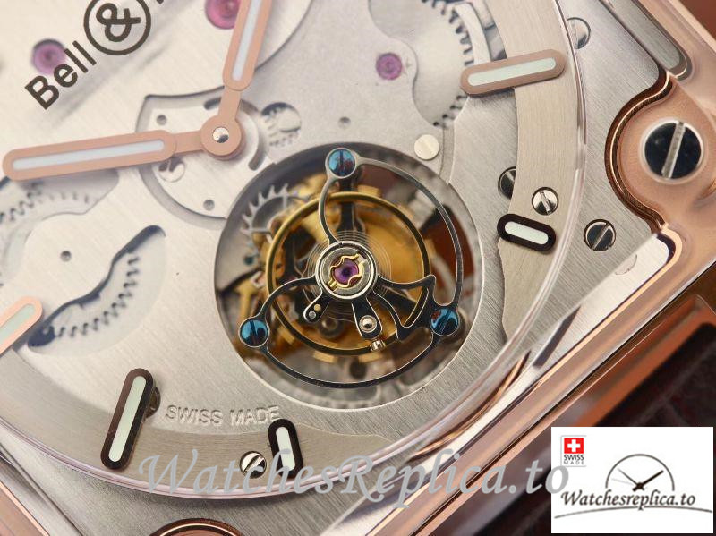 Swiss Bell & Ross Replica BR-X2 Brown Strap 42.5MM - WatchesReplica.is