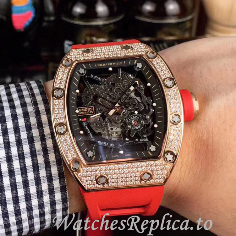 Richard Mille Replica RM035-AMERICA5 Rubber strap 50MM - WatchesReplica.is